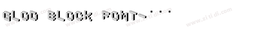 glod block font字体转换